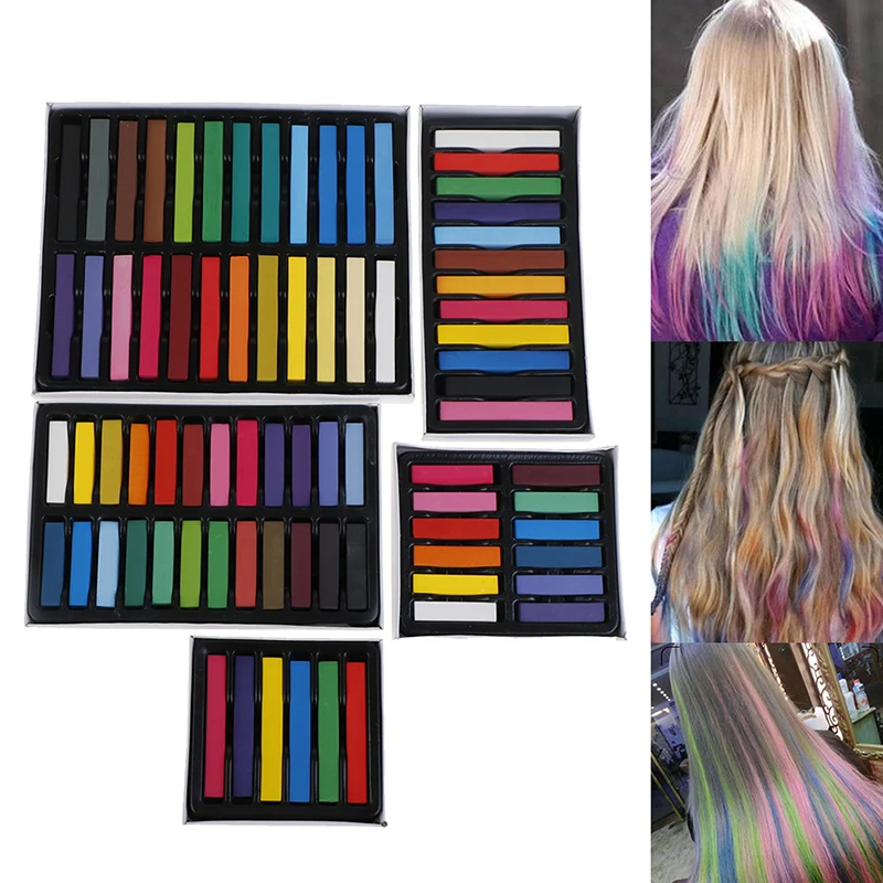 Hair Color Chalk Temporary Hair Dye Washable Pen Pastels Salon Washable Pastels