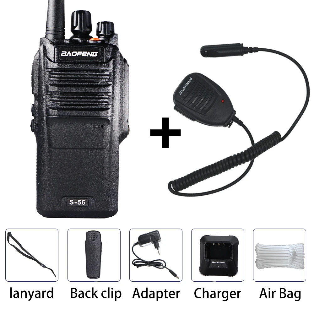 10 Вт Baofeng S-56 UHF рация высокой мощности BF-9700 IP67 Водонепроницаемый CB Ham двухстороннее радио HF трансивер S56 обновление UV-9R Plus - Цвет: No Box 1 Mic