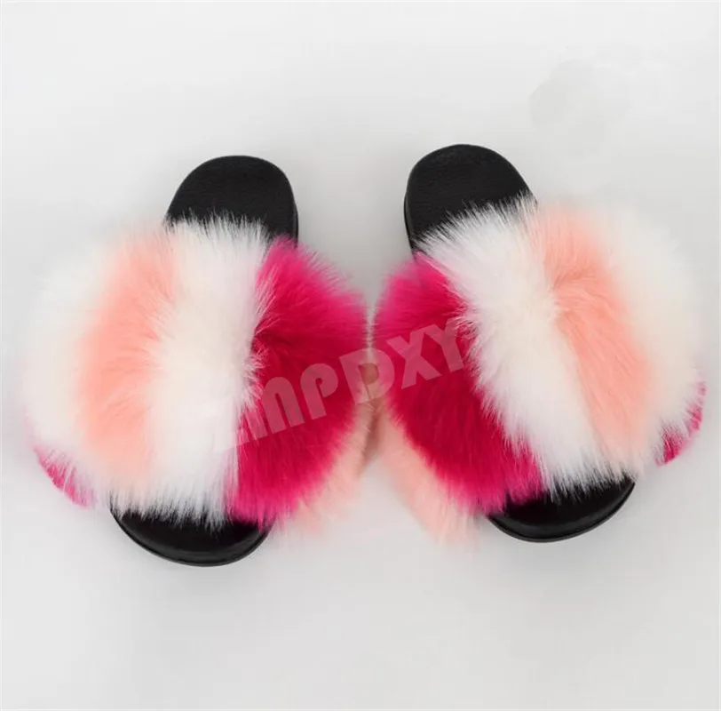 lightweight house slippers Winter Women House Slippers Faux Fur Slides New Fluffy Faux Fur Slides Girl Amazing Shoes Casual Fuzzy Slides Fake Fur Sandals leopard house slippers House Slippers