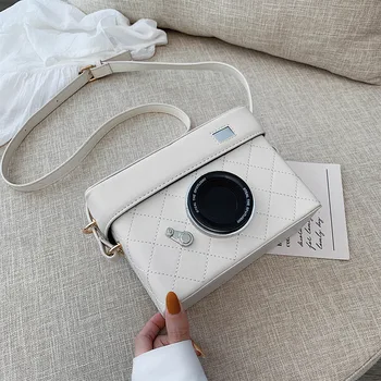 

Women Messenger Bag Camera Shape Female 2019 New Brand Designer Crossbody Bag Flow Casual Ladies Shoulder Small Square Handbag