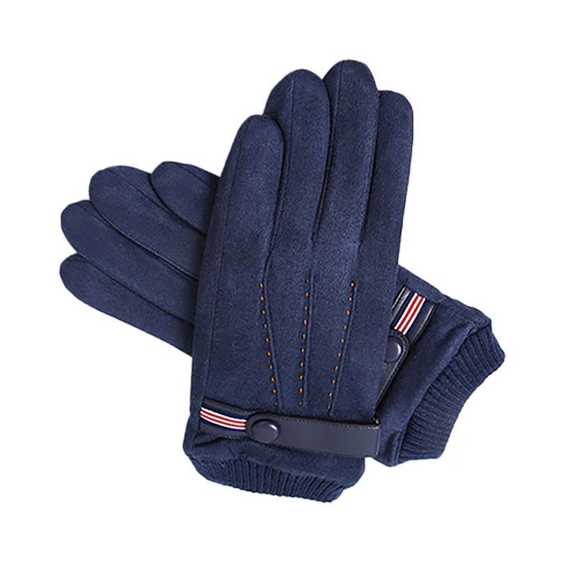 Winter Suede Leather Gloves Men Elegant Gloves Windproof Cycling Driving Gloves Good Gift For Women 30DE30 (16)