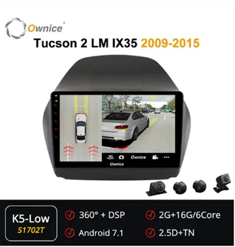 

Ownice Android 7.1 2DIN 360 Panorama Car Radio DVD Player GPS Navi ForHyundai Tucson 2 LM IX35 2009 - 2015 4G LTE DSP SPDIF