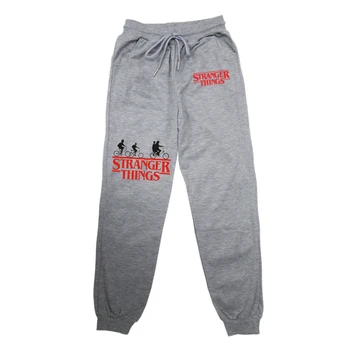 

Stranger Things gray Pants Elastic Children Sports Pants winter thick Kids Toddler Cotton Long Pants Boys Girls Trousers Hot
