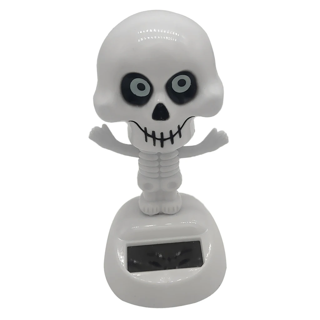 Cute Solar Powered Dancing Skeleton Bobble Toy   for Home, Desk, Car Ornament