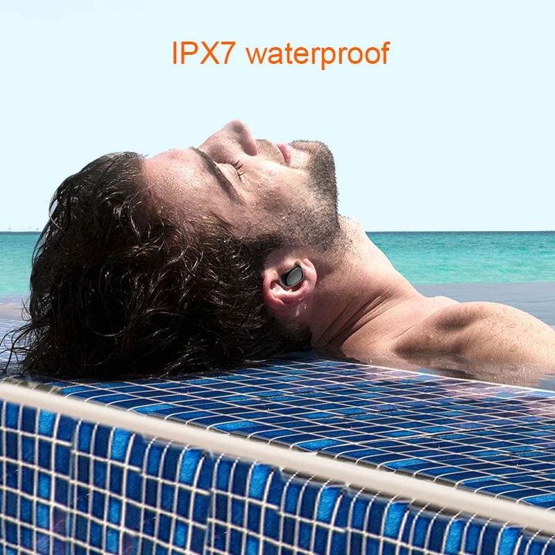 G5 V5.0 Bluetooth стерео наушники беспроводные IPX7 водонепроницаемые сенсорные