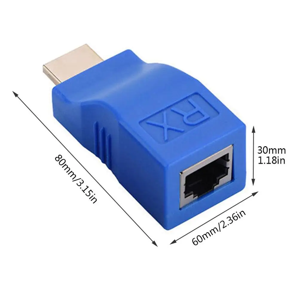 1080P HDMI к RJ45 через Cat 5e/6 сетевой кабель удлинитель адаптер сетевой кабель удлинитель через Cat