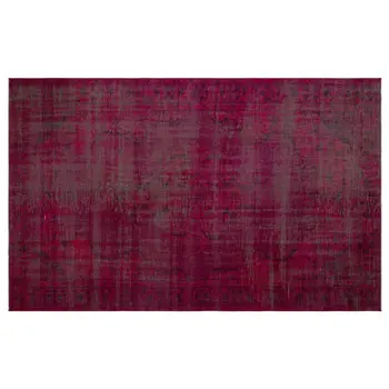 

Handmade Red Vintage Overdyed Turkish Area Rug 176x290 Cm-5'9''X9'6''