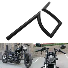 Черный " Руль Dimples для Harley Honda Yamaha Kawasaki Suzuki Chopper Bobber Кафе Racer
