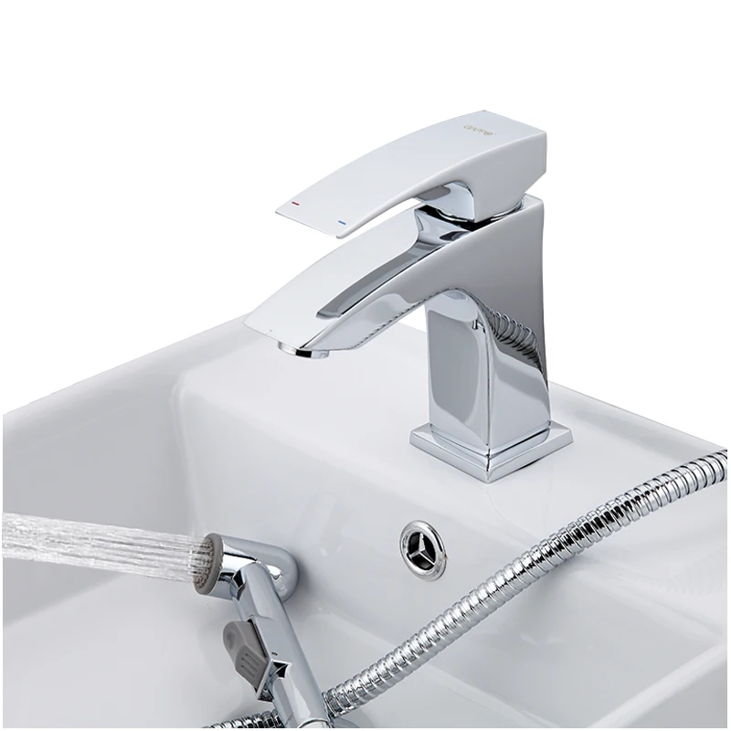 GAPPO смеситель для раковины с биде кран латунный Смеситель для ванной кран torneira белые хромированные смесители для мойки горячей холодной кран - Color: G1207