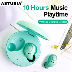 ASTUBIA TWS 5,0 беспроводные Bluetooth наушники 10H время воспроизведения беспроводные наушники 4D стерео громкой связи спортивные наушники с двойной