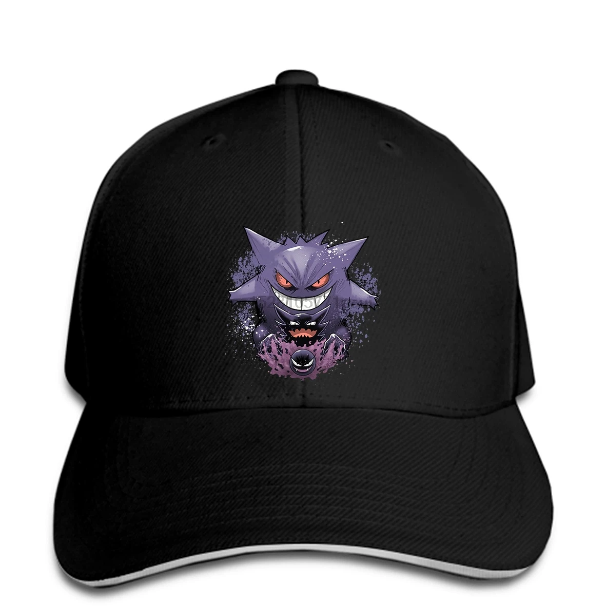 Baseball cap Normal Men caps Newest Gengar evolution Mens Print hat Harajuku |