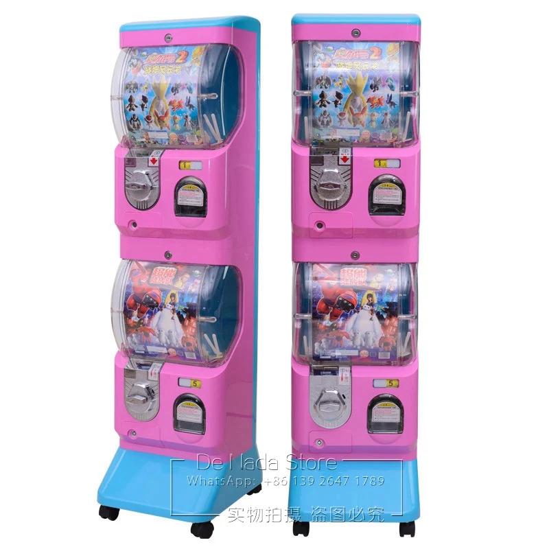 Adults Children Play Coin Operated Amusement Arcade Game Machine Candy Ball Gashapon Plastic Capsule Toy Gift Vending Machine
