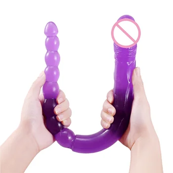47cm/18.5inch Long Double Dildo Big Size for Couples Lesbian Vagina Masturbation Anal Massage Anus Dilators Toy Sexual Wellness 6