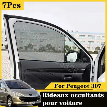 

For Peugeots 307 SW 2.0 Deluxe Edition 2016-2020 card type magnetic car curtain sun shade car window shade car styling