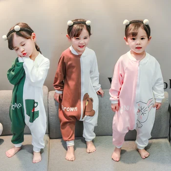 

Children Spring Fall Cartoon Costume One Piece Pajama Kid Baby Boys Girls Long Sleeve Sleepwear Christmas Halloween Party Dress