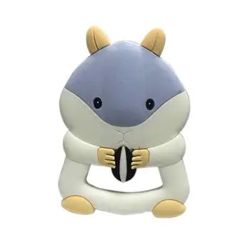 

Baby Silicone Tooth Gel Creative Cartoon Squirrel Infants Chew toy Newborn Kids Tooth Molar Stick Teether D7YD