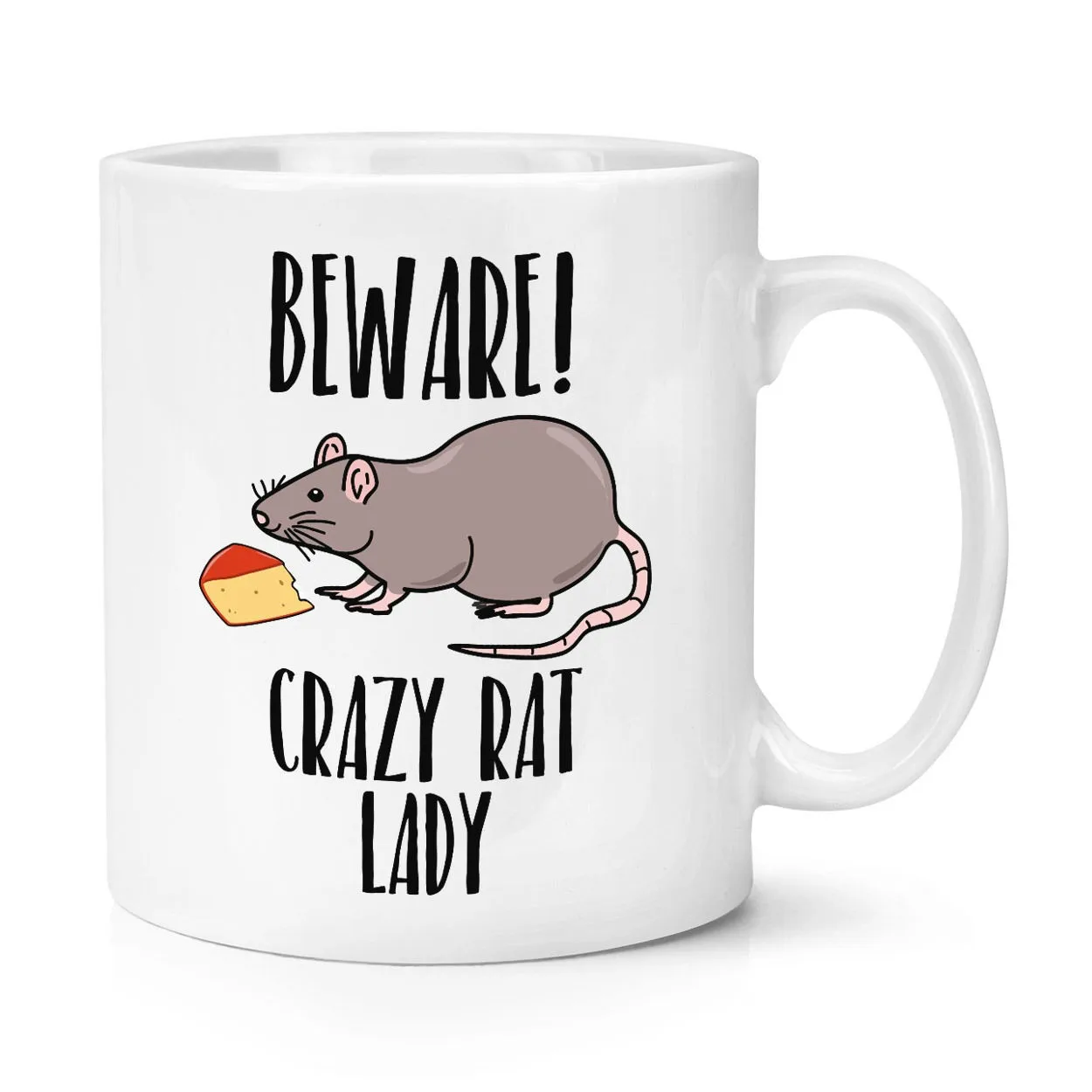 Кружка Crazy Rat Lady 10 унций забавная кофейная керамическая кружка|Кружки| |
