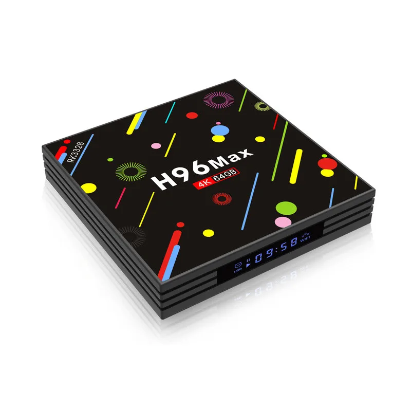 H96 MAX H2 Android 7,1 ТВ приставка RK3328 4 Гб 4 к ОЗУ 64 Гб ПЗУ с USB 3,0 5G WiFi Супер 4 к Отт смарт-приставка