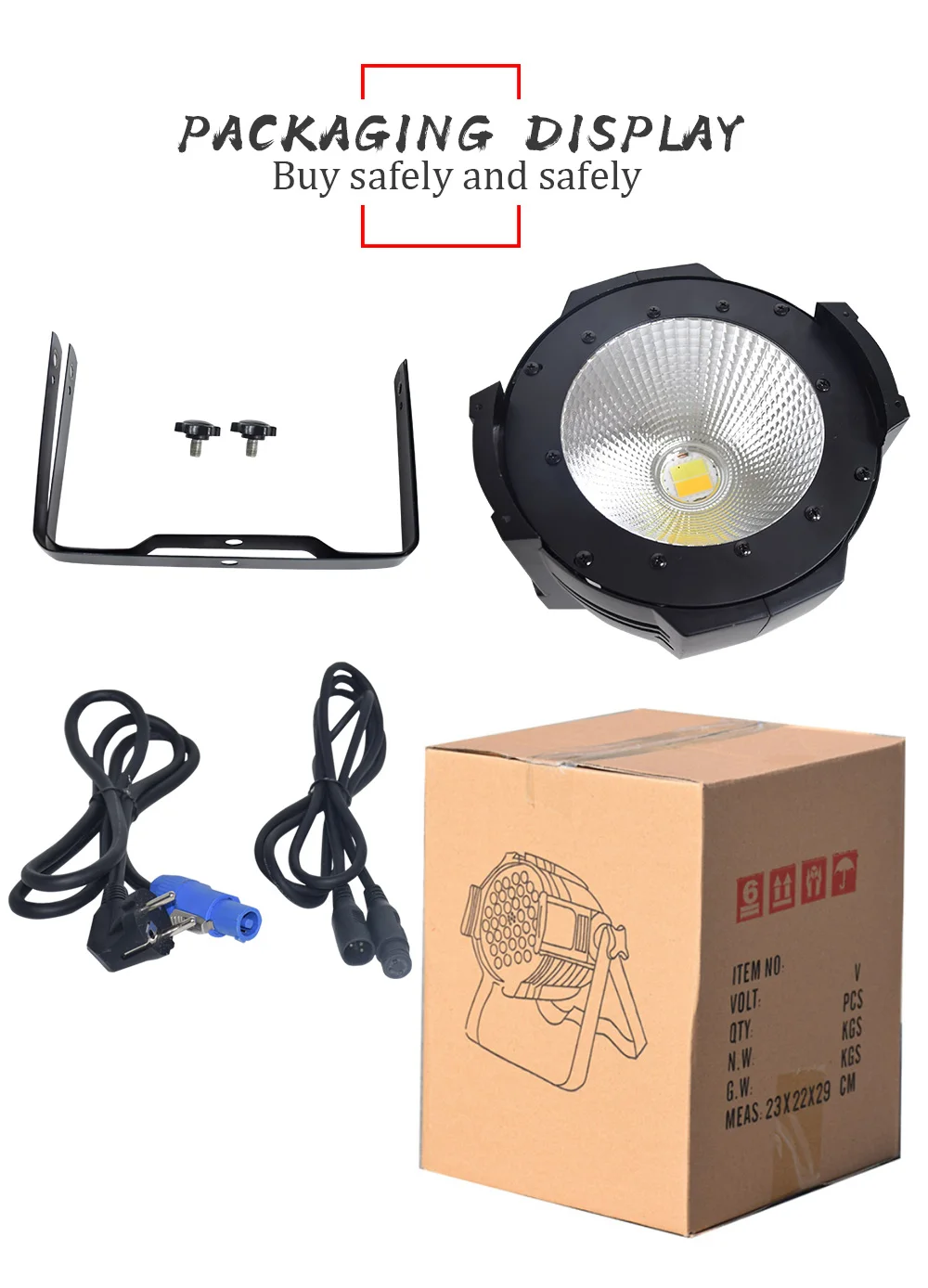 Par Led может COB 100 Вт перемещение головы мыть освещение для аудиторий Led Alumimun сценический световой индикатор с DMX512 для дискотеки DJ машина Вечерние
