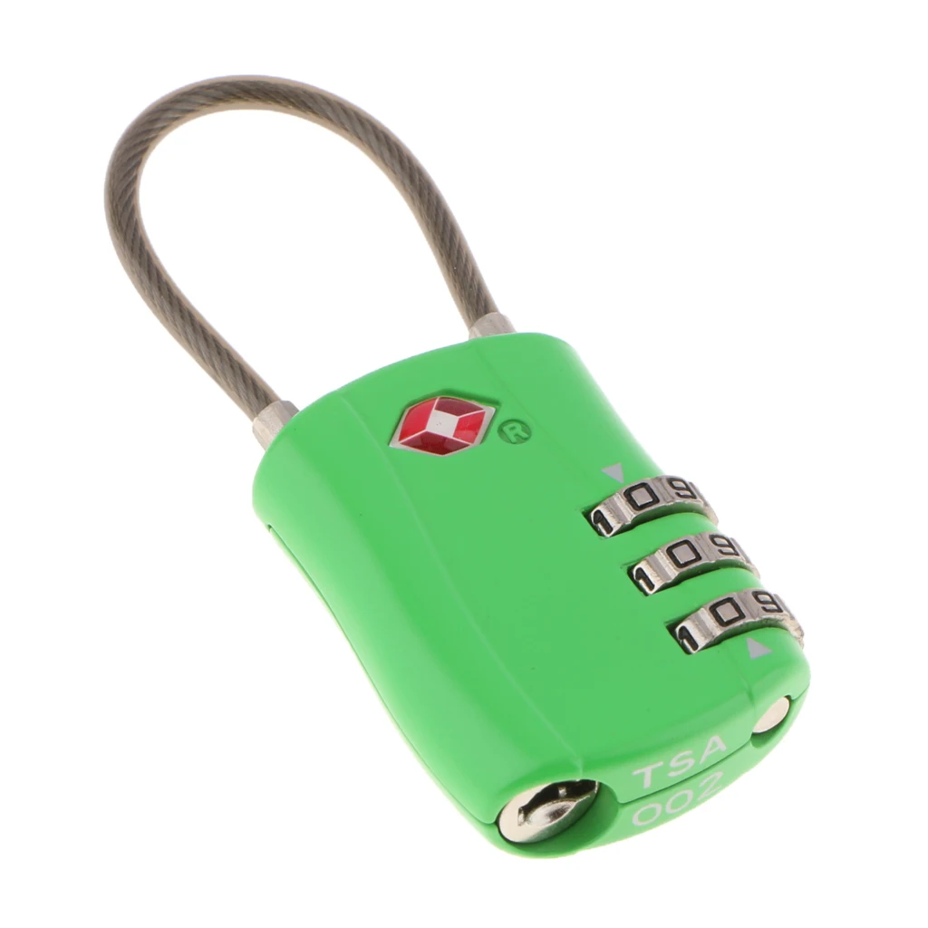 3 Digit Combination Lock Luggage Suitcase Padlock Password Reset Metal Code Lock Mini Coded Keyed Anti-Theft 