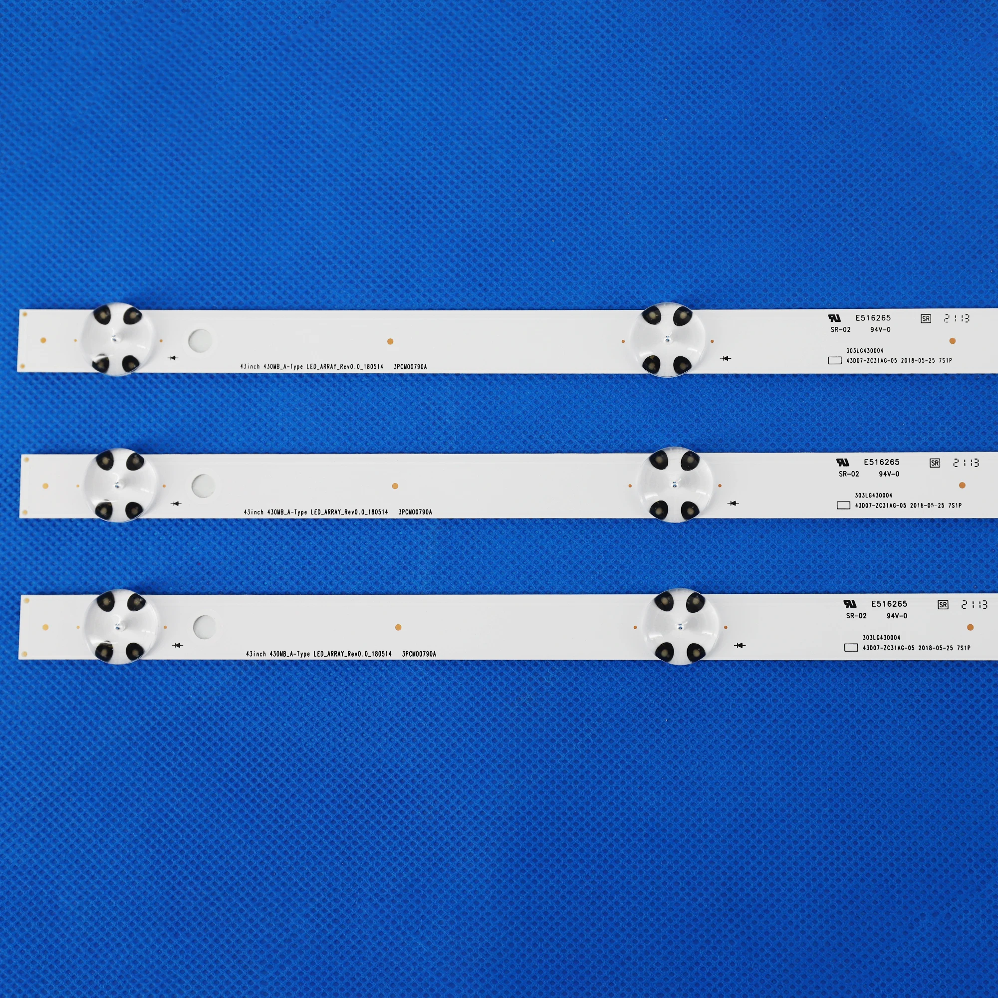 3pcs 7LED Backlight Strip Kit Compatible with LG 43