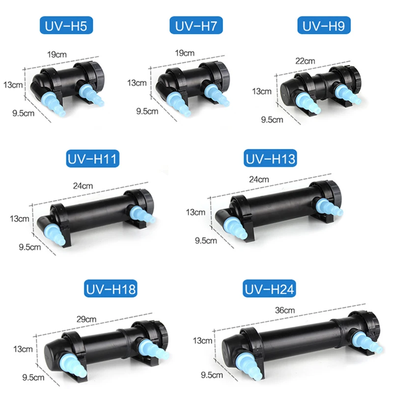 5 W-36 W UV Pro стерилизатор лампа для аквариума пруд Ультрафиолетовый осветлитель 1 шт