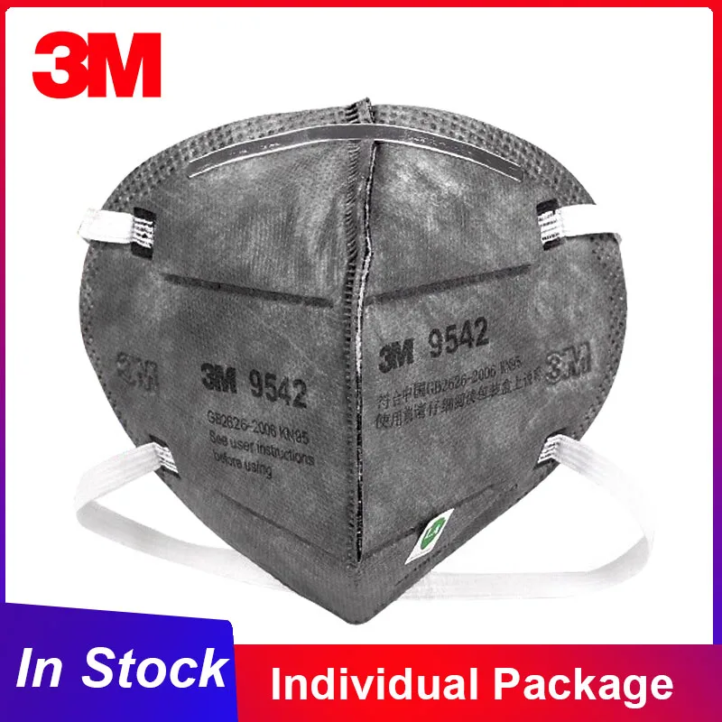 Маска 3M KN95 индивидуальная упаковка 9541/9542 многоразовая одобренная Mascarilla