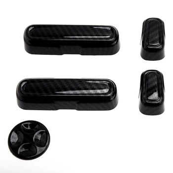 

5 PCS Carbon Fiber Style Seat Adjust Handle Button Cover Trim Fit for Honda Accord 2018 2019 2020