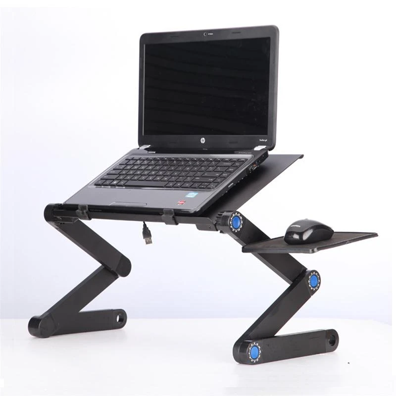 best gaming laptop cooler 2022 Portable Adjustable Laptop Table For Foldable Laptop Desk Computer Mesa Para Notebook Stand Tray For Sofa Bed Black best usb speakers for laptop