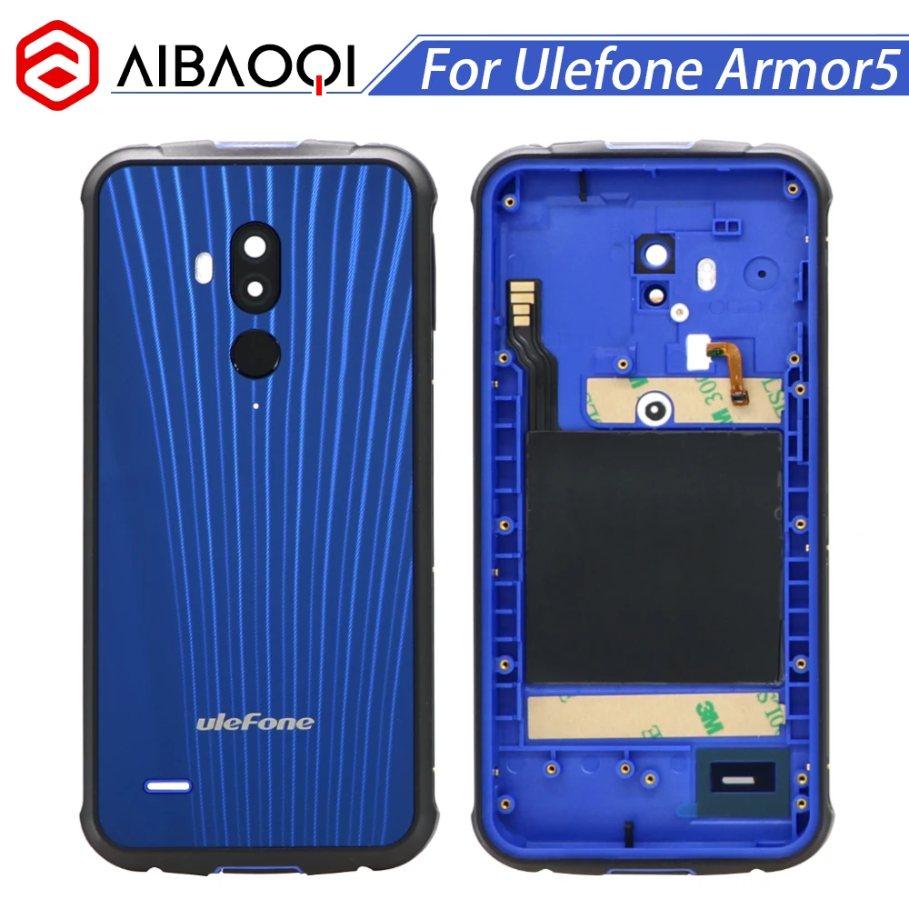 

New Original battery case Protective Battery Case Back Cover+Camera Glass+fingerprint+Wireless charging For Ulefone Armor 5
