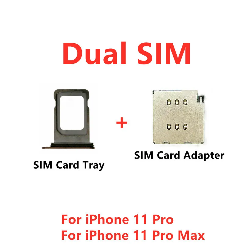 Гибкий кабель для считывания двух SIM-карт + лоток SIM-карты iPhone 11 Pro Max | Мобильные