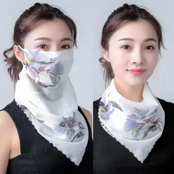 

2020 Hot sell mouth mask Lightweight Face Mask scarf Sun Protection Mask Outdoor Riding Mask Protective silk Scarf Handkerchief
