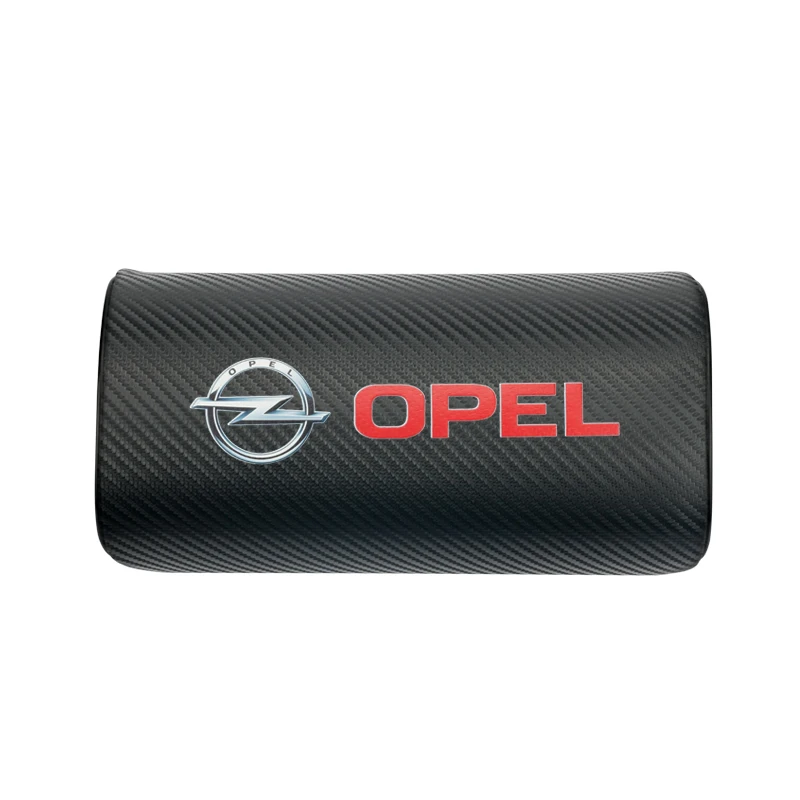Подушки для шеи автомобиля из углеродного волокна с обеих сторон один подголовник чехол для OPEL Corsa Insignia Astra Antara Meriva Zafira