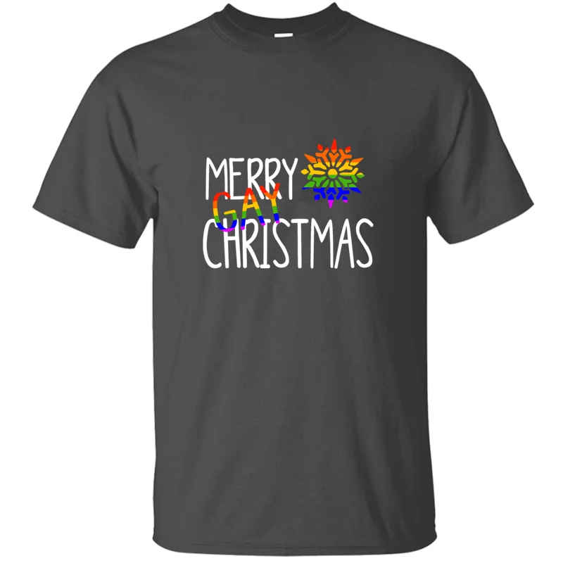 

New Style Designing Merry Christmas Lgbt Gay Pride Rainbow Tshirt Cotton Cool Black Female T Shirts 2020 Camisas Shirt