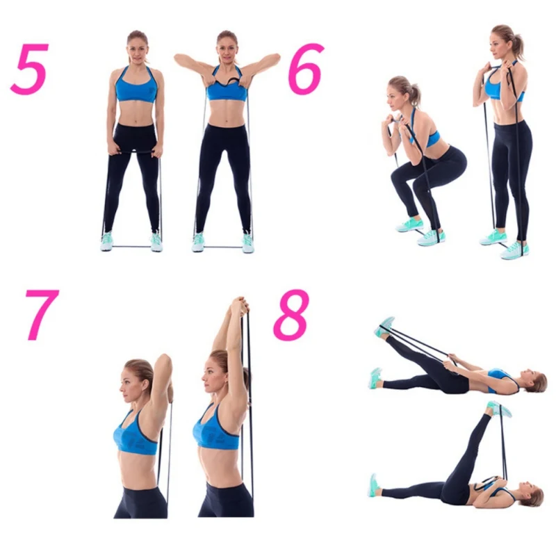 Resistance Bands Natural Latex Rubber Strong Resilience Wear Resistance Yoga Pilates Fitness Body Building Resistance Loop