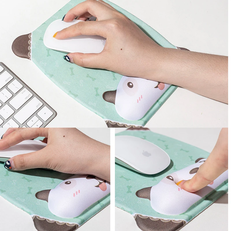 Коврик для мыши милый коврик для мыши с подставкой для запястья мягкий силиконовый гель для офиса комфортный ноутбук с подставкой для запястья коврик для мыши