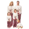 Famille noël Pyjamas correspondant 2022 cerf maman et moi Pyjamas vêtements ensembles Look vêtements de nuit mère fille père fils tenue ► Photo 2/6