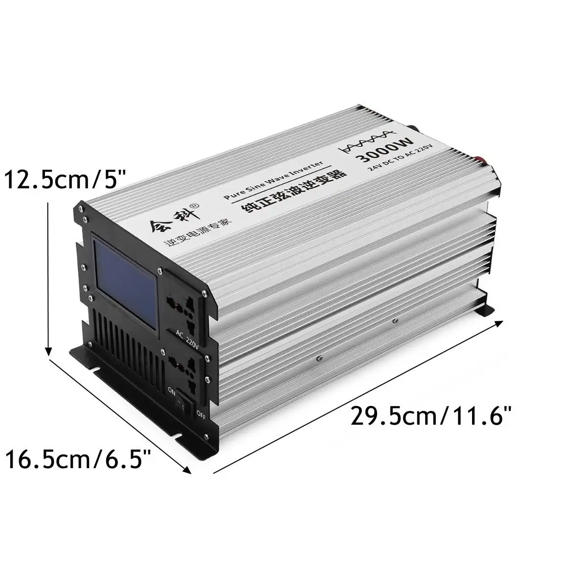Инвертор Чистая синусоида 1500 Вт 3000 Вт пики 12 В/24 В/48 В к AC110v/220 В инвертор ЖК-дисплея источник питания