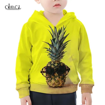 

3D Printed Fresh Fruits Children Hoodie Clothes Cute Orange Apple Girl Boy Hoodies Casual Kids Sweatshirt Fashion Streetwear Top