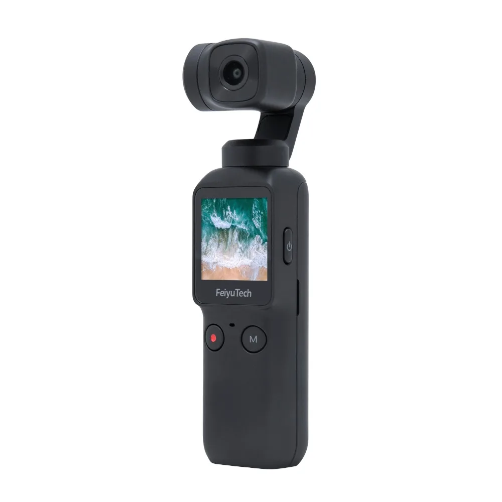 US $249.99 Feiyu Pocket 6Axis Gimbal Camera Stabilizer 4K HD 120 Wide Angle Smart Track BuiltIn WiFi Control Smartphone Vlog