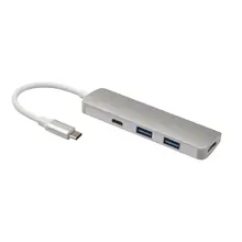 Конвертер, usb-адаптер 4 в 1 концентратор Usb 3,0 Hdmi 4 K type C с быстрой зарядкой Pd подключен Usbc для Matebook