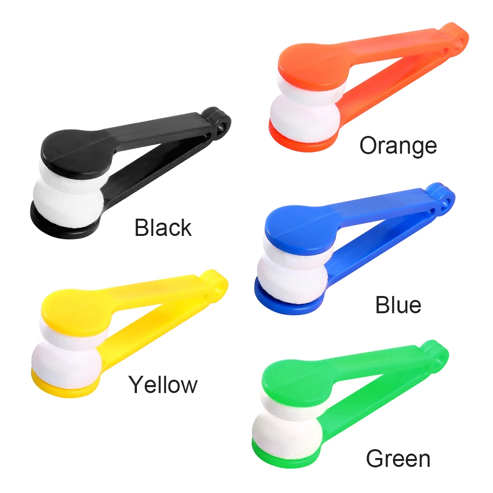 Mini Eye Glasses Lens Cleaning Brush Portable Soft Double-sided Microfiber Spectacles Sunglasses Cleaner Wipe Tools | Дом и сад