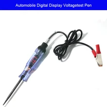 Probador de circuito con pantalla Digital de 6-24V para coche, barco, accesorios para automóviles, reparación de bolígrafo eléctrico, circuito de vehículo, mantenimiento de electricista