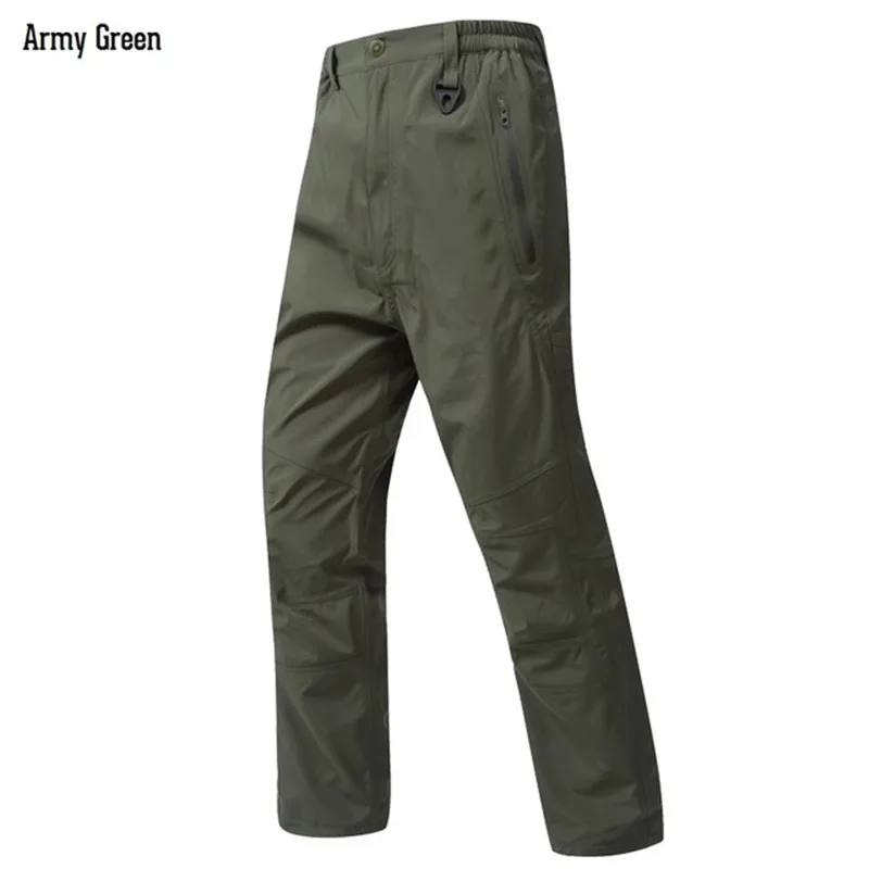 

Total Pressure Glue Waterproof Breathable Hard Shell Pants Men's Outdoor Climbing Hunting Hardshell Camouflage Tactical Trousers