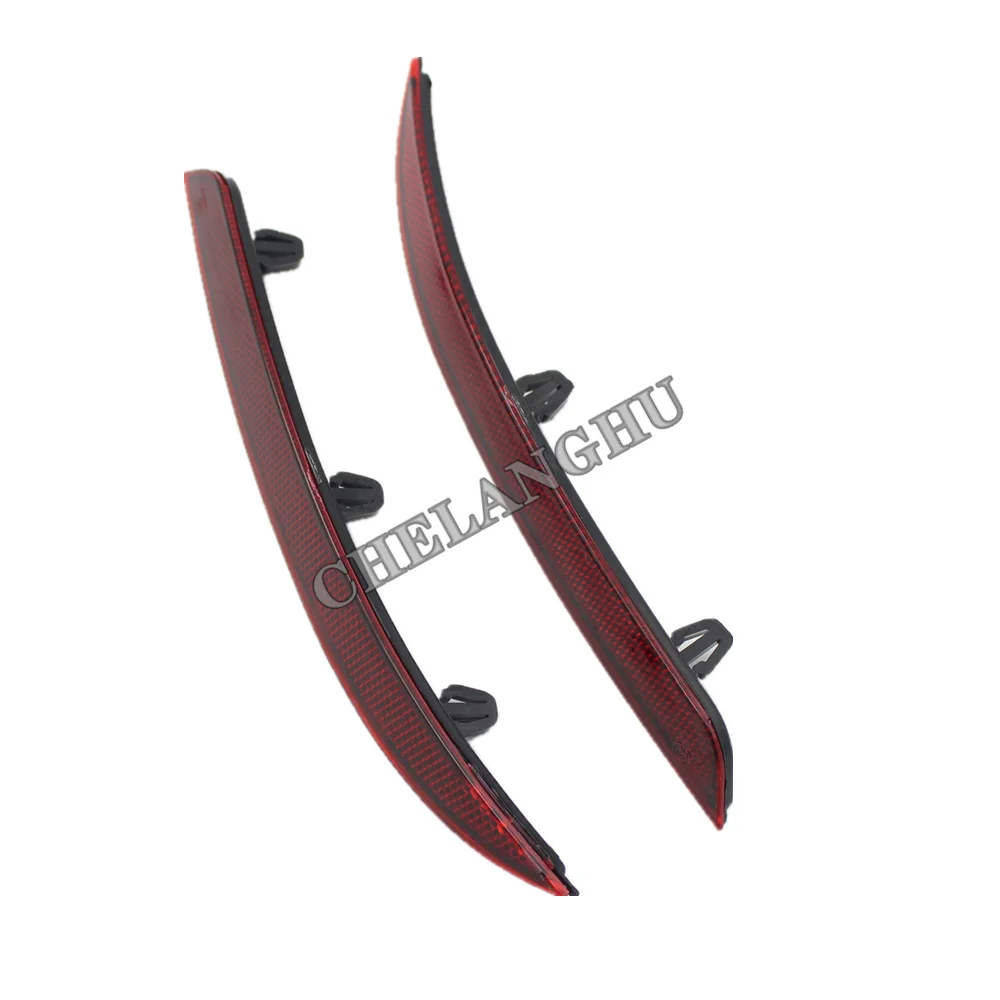 For VW Passat CC 2013 Car-styling Red Rear Bumper Reflector Tail Light Bars Brake Parking Warning