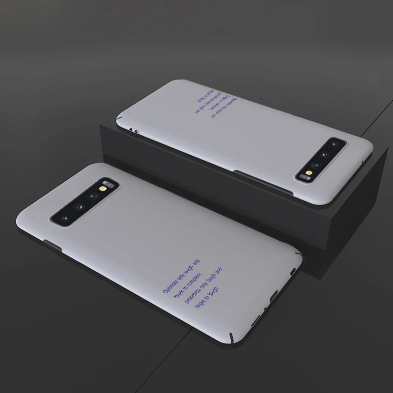 Роскошный милый цветной чехол для телефона ADKO для девочек Samsung gаlaxy S10 Plus ультра тонкий жесткий ПК чехол для Galaxy S10 5G версия - Цвет: Grey