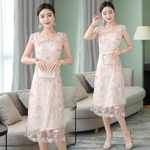 Вьетнам Aodai традиционное платье китайское Ципао длинное Ципао хиноаза Современная вышивка азиатские платья Dulce Vestido