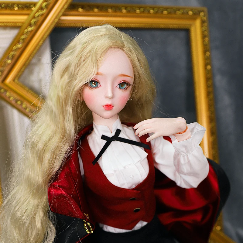 

1/3 bjd doll 62cm joint body blone hair make-up with clothes shoes wig, Magician AI YoSD MSD SD Kit Toy Baby Gift DC Lati