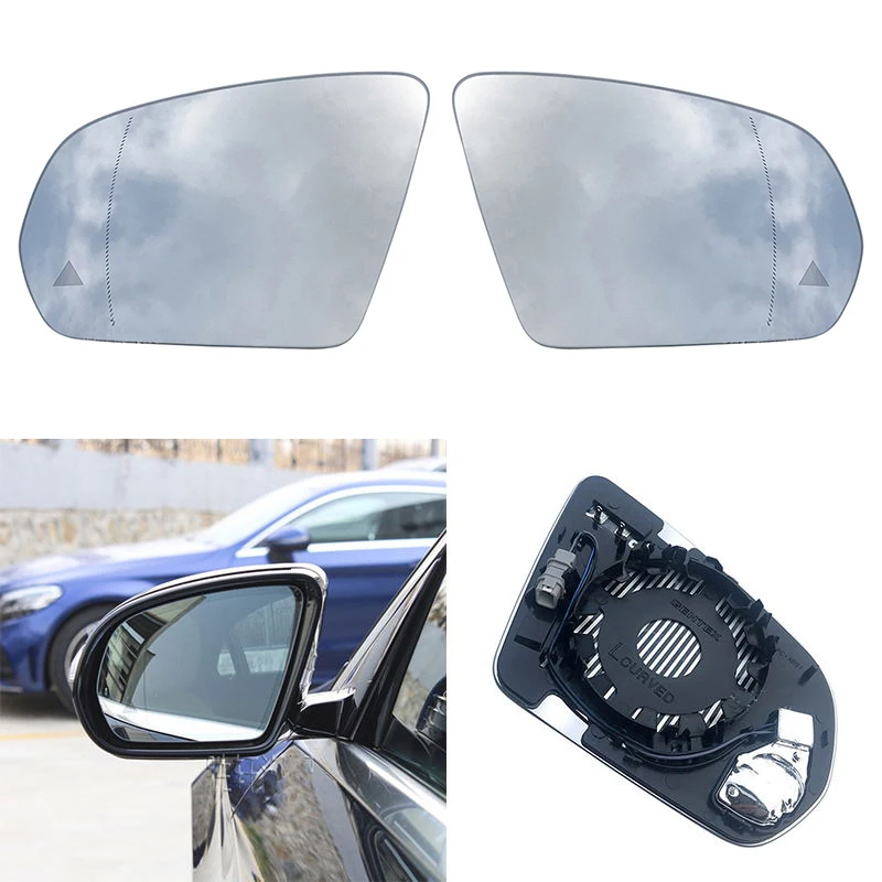 NEW Convex Mercedes-Benz C E S-Class Genuine Right Door Mirror Glass