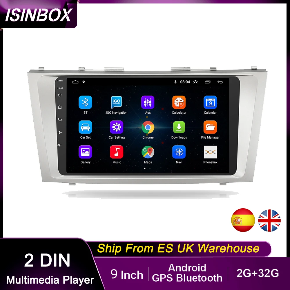 Автомобильный мультимедийный плеер 2Din 9-дюймовый автомобильный Android 10 0
